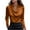 Burnt Orange, variant on Business Casual Tops for Women Ladies Silk Satin Blouse Cowl Neck Long Sleeve Work to Weekend Shirts Dressy & Stylish Burnt Orange