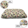 thumbnail image 3 of Modern Pet Bed, Seamless Oriental Geometric Morrocan Doodle Pattern with Dots and Blank Colors Art, Resistant Pad for Dogs and Cats Cushion with Removable Cover, 24" x 39", Multicolor, by Ambesonne, 3 of 4