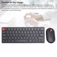 thumbnail image 4 of Wireless Keyboard Mouse Combo, 64 Keys Mini Cordless Computer Keyboard and Mouse Set 2.4GHz, Adjustable 1200DPI, Retro Round Keycap for Computer, Laptop, PC, 4 of 7