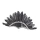 thumbnail image 4 of Tocado de plumas indio, tocado, disfraz, diadema de plumas decorativa, tocado negro, 4 of 9