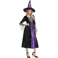 thumbnail image 7 of Halloween Witch Costume for Women, Halloween Gothic Witch Dresses for Fancy Dress Party Purple XL, 7 of 7