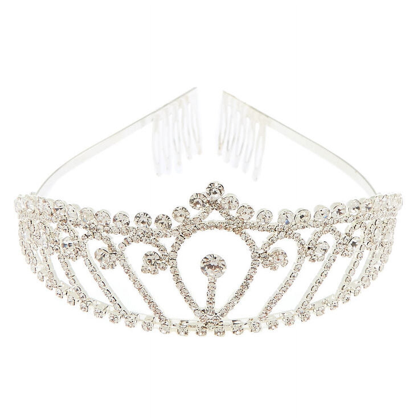 Claire's Hair Accessories Gemstone Queen Tiara - Walmart.com