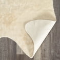 thumbnail image 4 of Linon Faux Cowhide Rug Collection, Cream and Ivory Mix, 5' x 6'6", 4 of 7