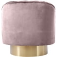 thumbnail image 3 of Meridian Furniture Farrah Pink Velvet Swivel Accent Chair, 3 of 14