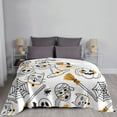 thumbnail image 6 of XMXT Throw Blanket, Halloween Elements Hand Painting Machine Washable Blankets for Sofa, 60 x 50 inches, 6 of 9