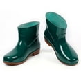 thumbnail image 4 of Chaussures de Pluie pour Femmes à Talons Bas Larges Chaussures de Pluie pour Femmes Chaussures de Pluie Femmes à Enfiler Bout Rond Bottes de Pluie pour Hommes Mi-Mollet Bottes de Pluie Élégantes Chaussures de Pluie pour Femmes, 4 of 6