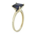 thumbnail image 2 of 10k gold princess cut gemstone ring, 2 of 2
