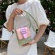 thumbnail image 5 of Bolsa Moda Mujer Hit Color PU Messenger Bag Casual Mini Phone Bag (Rosa Verde) Likrtyny Para Estrenar, 5 of 9