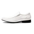 thumbnail image 2 of Mocasines Clásicos de Punta Cuadrada para Hombre Bruno Marc Blancos Talla 13, 2 of 7