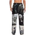 Moon Knight Anime Cartoon AllOver Print Men'S Black Pajama Pants