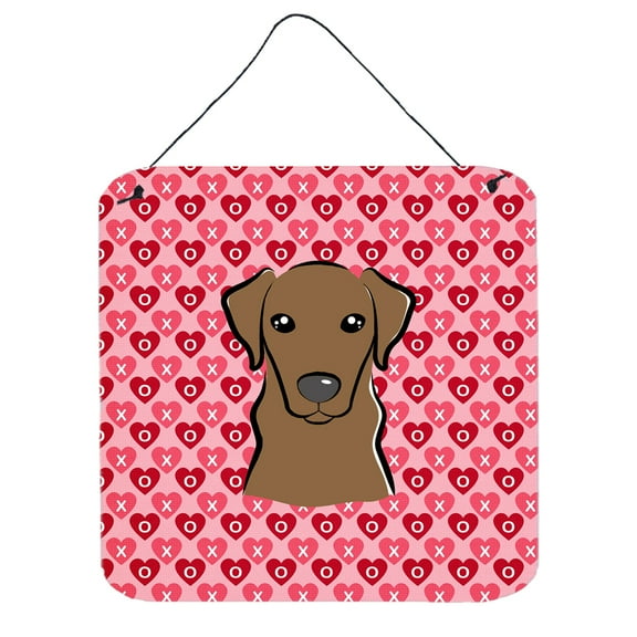 Chocolate Labrador Wall or Door Hanging Prints