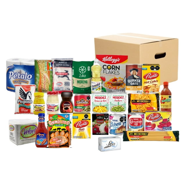 Despensa Empresarial Completa Económica con 27 productos.