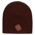 thumbnail image 5 of Barrel Embroidered 8 inch Acrylic Short Blank Beanie - Brown OSFM, 5 of 5