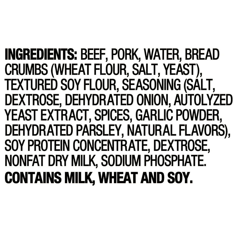 Great Value Fully Cooked Homestyle Meatballs, 32 oz (Frozen)