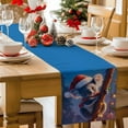 thumbnail image 2 of Christmas Table Runner Cute Koala Wearing Santa Hat Table Runners Christmas Ball Cotton Linen Dresser Scarf Kitchen Dining Table Decor for Christmas Holiday Party Decor 13x36 Inch, 2 of 7