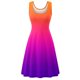 thumbnail image 4 of Vestido estampado de cuello redondo sin mangas cómodo de verano informal de moda para mujer Pompotops  ghjkhdj4858, 4 of 5