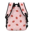 thumbnail image 4 of Easygdp Hand Drawn Strawberry Mochila Ergonómica Versátil para Laptop - Múltiples Bolsillos, Correas Ajustables, Unisex para Escuela, Viajes y Actividades al Aire Libre-One Size, 4 of 5