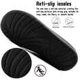 thumbnail image 5 of Knivor Mule House Slippers for Men Plaid Fleece Lined Closed Toe Non Slip Warm Winter Indoor Light Outdoor Lounge Slippers, 5 of 9
