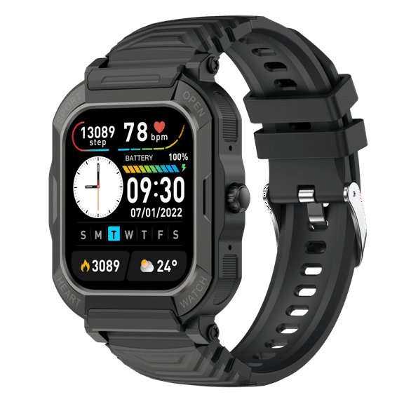 NEXOVA Smartwatch Fitness Tracker 1.91-inch Multiple Sports Modes Pedometer Make/Answer Calls Message Notification IP68 Waterproof