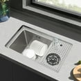 thumbnail image 4 of Kitchen Sink, Stainless Steel Kitchen Sink, Stainless Steel Sink with Cup Washer, 4 of 18