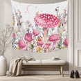 thumbnail image 5 of Pink Mushroom Small Tapestry for Bedroom Wall Hanging Tapestry, Butterfly Flower Moon Country Botanical Ceiling Backdrop Tapestries Poster Blanket Wall Decor for Teens Room Living Room Dorm 23" x 28", 5 of 8