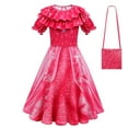 thumbnail image 5 of Girls Mermaid Princess Costume with Bag Cloak Birthday Party Cosplay, 5 of 5
