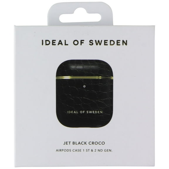 iDeal of Sweden Protective Case for AirPods 1st Gen & 2nd Gen - Jet Black Croco