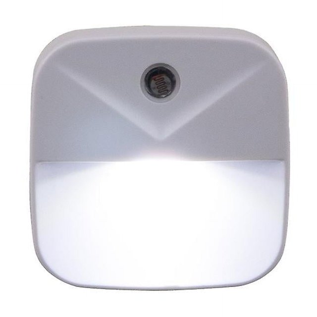 6 piezas de luces LED de noche enchufables para pared, luz de noche enchufable para habitación de niños, pasillo, guarderías, escalera (luz blanca), enchufe de la UE