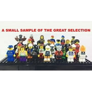 LEGO Minifigure Collection 10” Random Grab Bag of New City Town Figurines, “Set of” 10