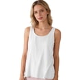 thumbnail image 5 of Tweang Tank Top for Women Tank Tops Casual Shirts Embroidered Button Sleeveless Top Summer Casual Loose Lightweight Tanks Basic Undershirts Base Layer Vest Halter Solid Color Elegant White 2XL, 5 of 7