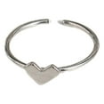 thumbnail image 2 of enjoywould Finger Ring Hollow Out Plating Heart Jewelry Opening Adjustable Ring Valentines Day Gift, 2 of 5