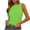 Green, variant on Drses Womens Tank Tops Summer Sleeveless High Neck Ribbed Knit Slim Fitted Blouse Side Ruched Basic Tees Shirts