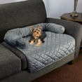 thumbnail image 5 of PETMAKER 30x30.5 Water-Resistant Pet Couch Cover with Foam Bolster (Gray), 5 of 7