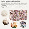 thumbnail image 6 of Storage Basket Vintage Floral Bird Storage Bin with Handle , Large Storage Cube Collapsible for Shelves Closet Bedroom Living Room 1PC Decor Gifts, 6 of 7