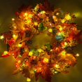 thumbnail image 3 of 3 Pack Thanksgiving Pumpkin Lights Decorations Maple Fall String Lights, Thanksgiving Fall Lights 30 ft--, 3 of 5