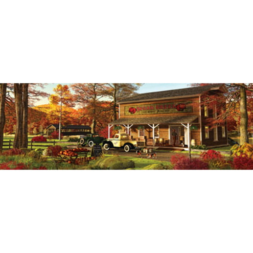 71257 1000-Piece Masterpieces Puzzle Co MasterPieces Sugar Creek Cider Mill Panoramic Jigsaw Puzzle Art by Randy Earles