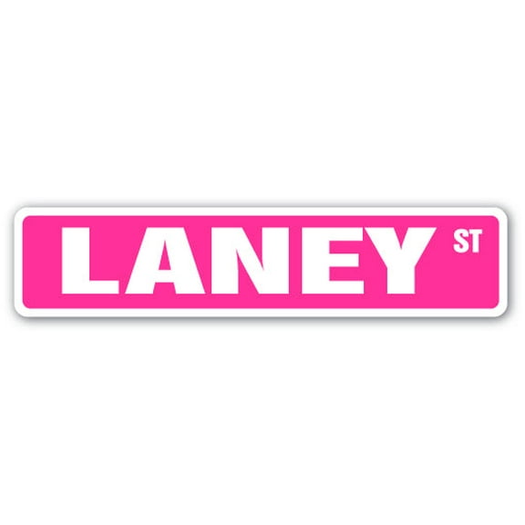LANEY Street Sign Childrens Name Room Sign | Indoor/Outdoor |  30" Wide