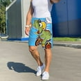 thumbnail image 6 of Logiee Dinosaur Riding a Motorcycle Print Men's Pajama Shorts with Drawstring & Pockets,Sleep Shorts for Men,Sleepwear Bottoms,Elastic Waistband Loungewear-Small, 6 of 6
