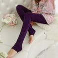 thumbnail image 6 of Sakmal Warm Fleece Lined Tights for Women Purple Pantyhose Winter Tight for Women, 6 of 6