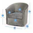 thumbnail image 5 of Miekor Furniture Eden Ash Swivel Chair W5U783, 5 of 5
