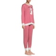thumbnail image 4 of Secret Treasures Women's Hacci Fleece Long Sleeve Top and Joggers, 2-Piece Pajama Set, 4 of 6