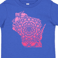 thumbnail image 4 of Inktastic Wisconsin Silhouette Mandala Boys or Girls Toddler T-Shirt, 4 of 5