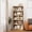 Oak, variant on GlowPlume 2-Shelf Bookcase Wooden Bookshelves 33in Wide Floor Standing Display Storage Shelves Vintage Oak Bookcase for Home Office, Living Room, Bed Room