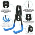thumbnail image 6 of 12 Packs Steel Garage Storage Hooks, with Anti-Slip Coating 30LBS(Blue), 6 of 6