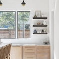 thumbnail image 5 of Floating Shelves for Wall Bathroom Shelf Bedroom Kitchen Living Room Hanging Book Shelves Small Farmhouse Decor 16 inch Set of 3, Rustic Brown (015-BN3), 5 of 9