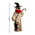 thumbnail image 2 of Hovilon Funny White Ghost Onesie for Adults with Witch Hat, Cute Big Red Lips Jumpsuit, 100% Cotton Halloween Costume, Unisex Oversized Spooky Outfit for Party Bar Carnival, Soft Holiday Pajamas, 2 of 6