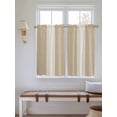 thumbnail image 6 of Tier Curtains 45 Inches Long, Rustic Vintage Window Treatment Curtain Drapes, Farmhouse Countryside Linen Texture Window Half Privacy Curtains for Bedroom Bathroom, 42"x45", 2 Panels, 6 of 7