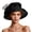Black, variant on Women Sun Hats UV Protection Wide Brim Dress Hat Lightweight Plain Portable Hat for Formal Outdoor Green
