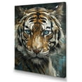 thumbnail image 2 of Designart "Yellow Tiger Portrait" Animals Tiger Canvas Print, 2 of 5