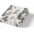 thumbnail image 5 of Vintage Southwest Bed Sheet Desert Cactus Cow Horse Animals Set Bedding for Kids Room Decor FULL Size (W54L75H16'), 5 of 5